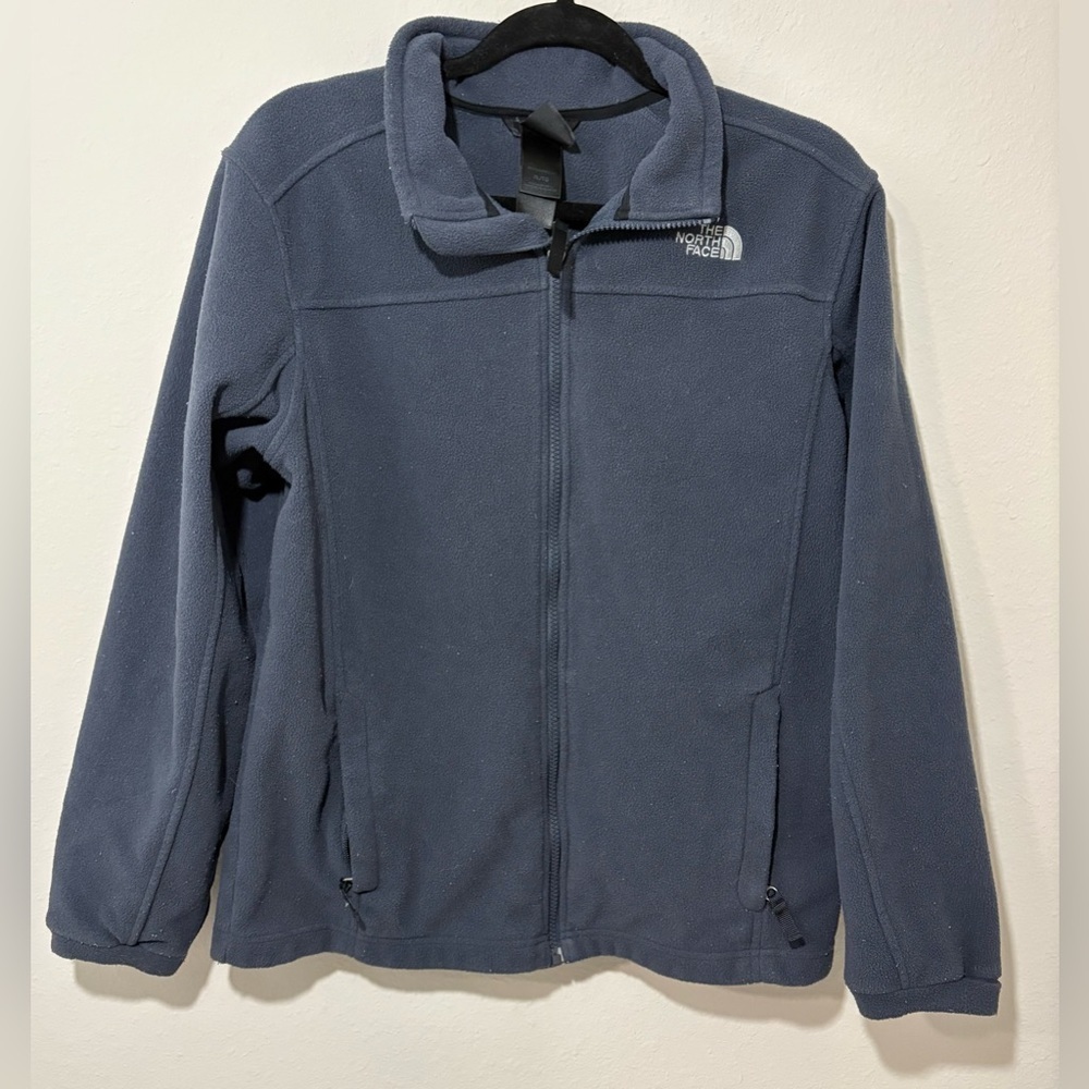 The North Face Boys XL Fleece Jacket – Navy Blue Full Zip